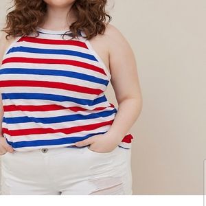 NWT TORRID Heritage slub high-neck tank